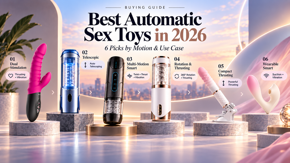 Best automatic sex toys in 2026 buying guide with six products arranged by motion and use case