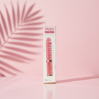 Pink White Grad Mini Thruster product packaging with palm leaf backdrop