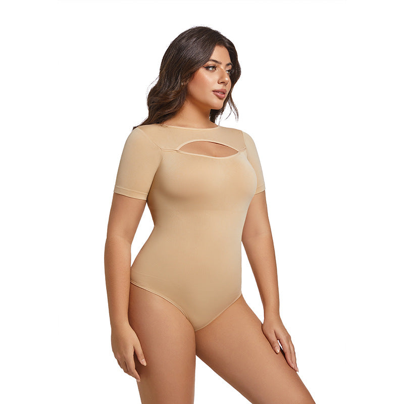 Women’s Sexy Short-Sleeve Bodysuit – Bodycon Lingerie One-Piece