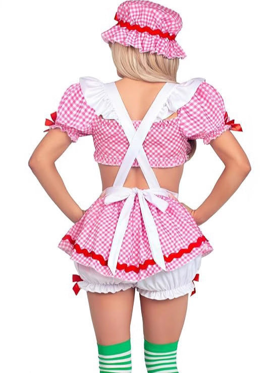 Women’s Sexy Beer Girl Corset Dress – Halloween Maid Lingerie Costume
