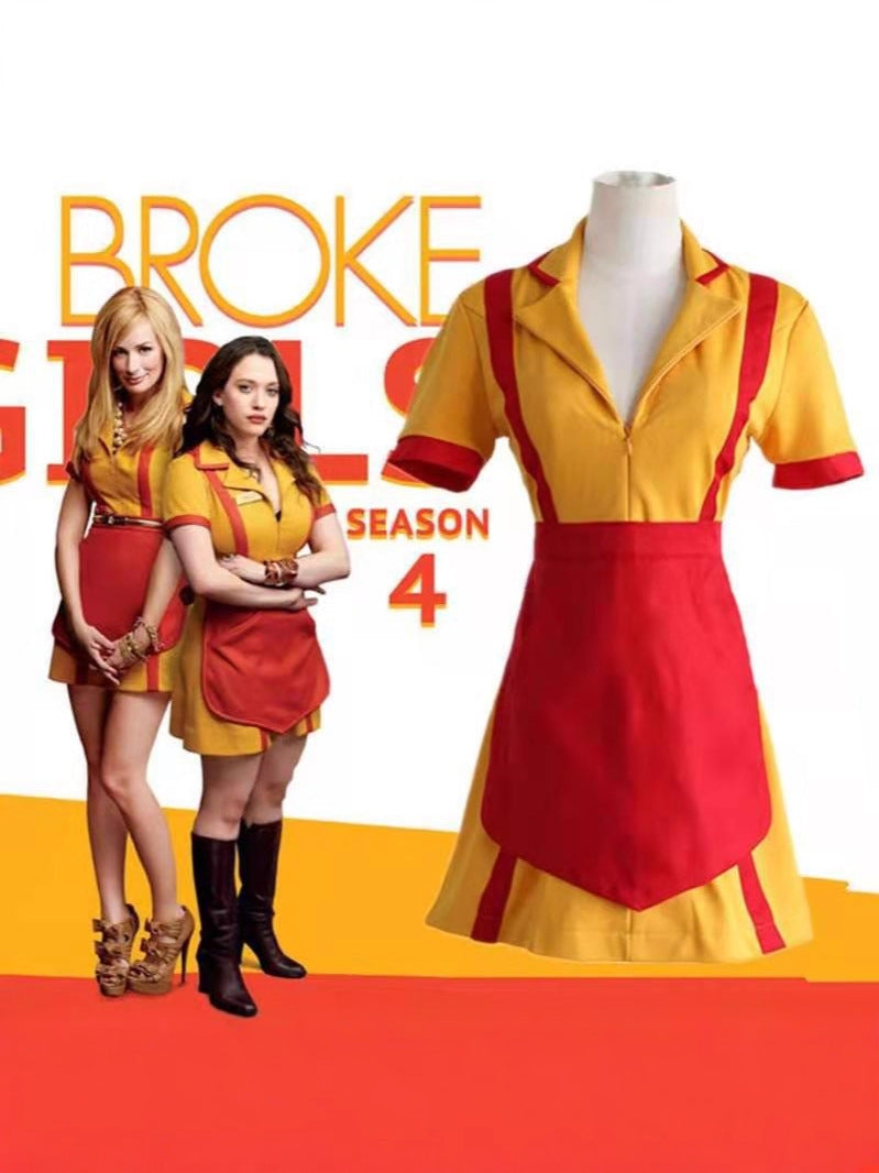 Women’s Sexy Diner Waitress Costume – Halloween Cosplay Lingerie
