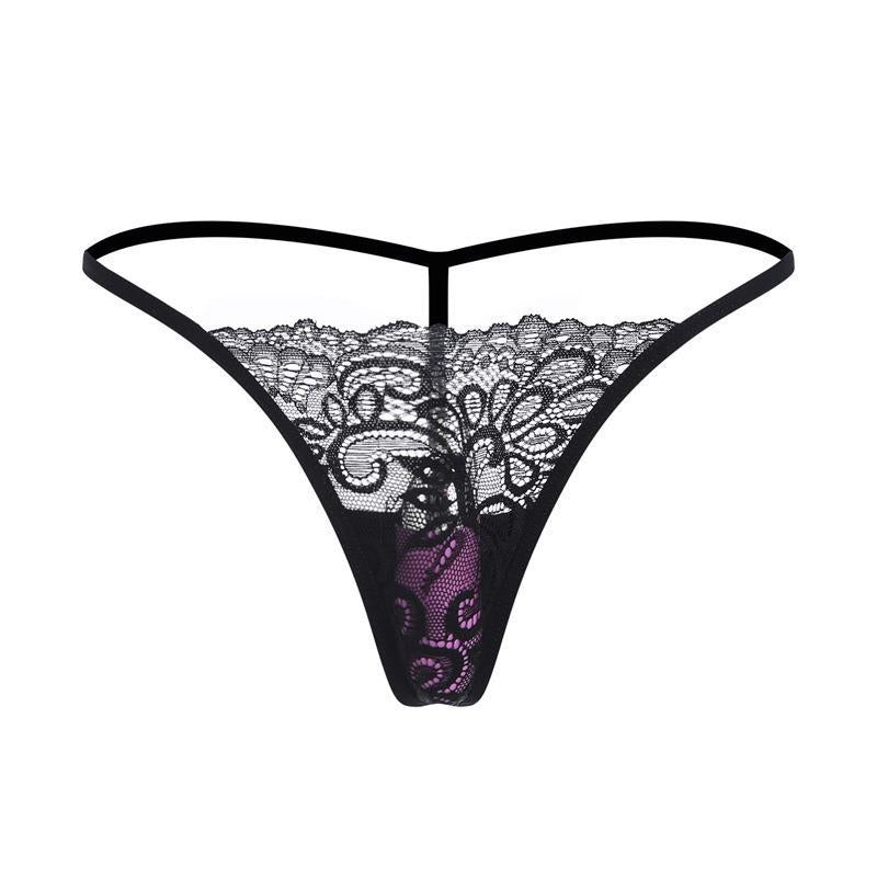 Hot Lace Panty Thong with Hidden Wearable Vibe Pocket
