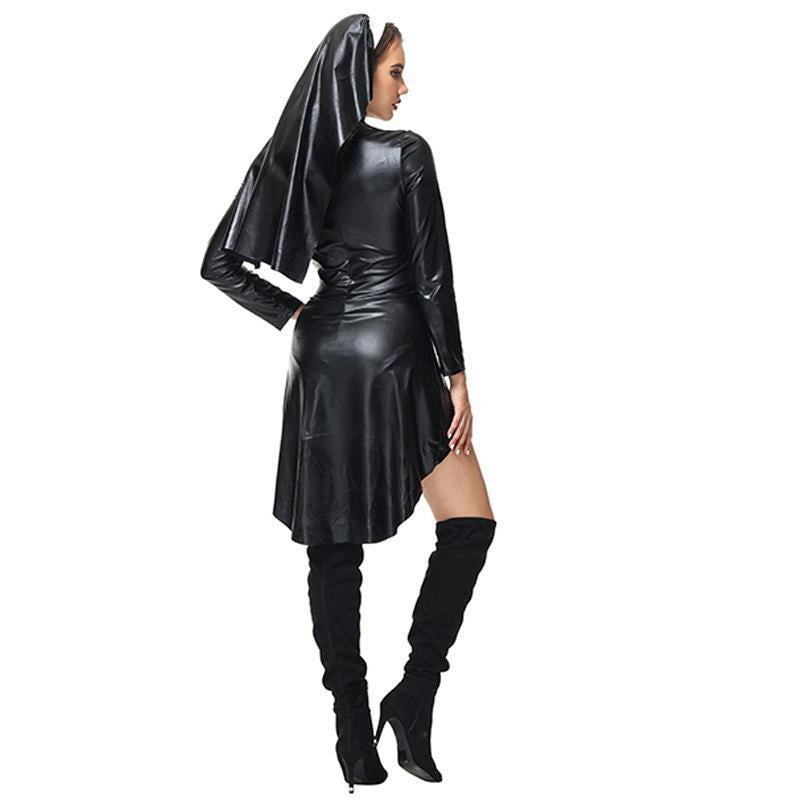 Women’s Sexy Nun Costume – Halloween Cosplay Lingerie Outfit