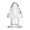 Giant Head Glass Anal Plug for Anal Training  Dilation for men:size M