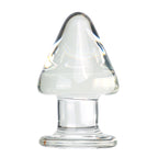 Giant Head Glass Anal Plug for Anal Training  Dilation for men:size M