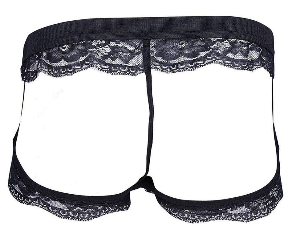 Best-selling men's lace three-piece lingerie