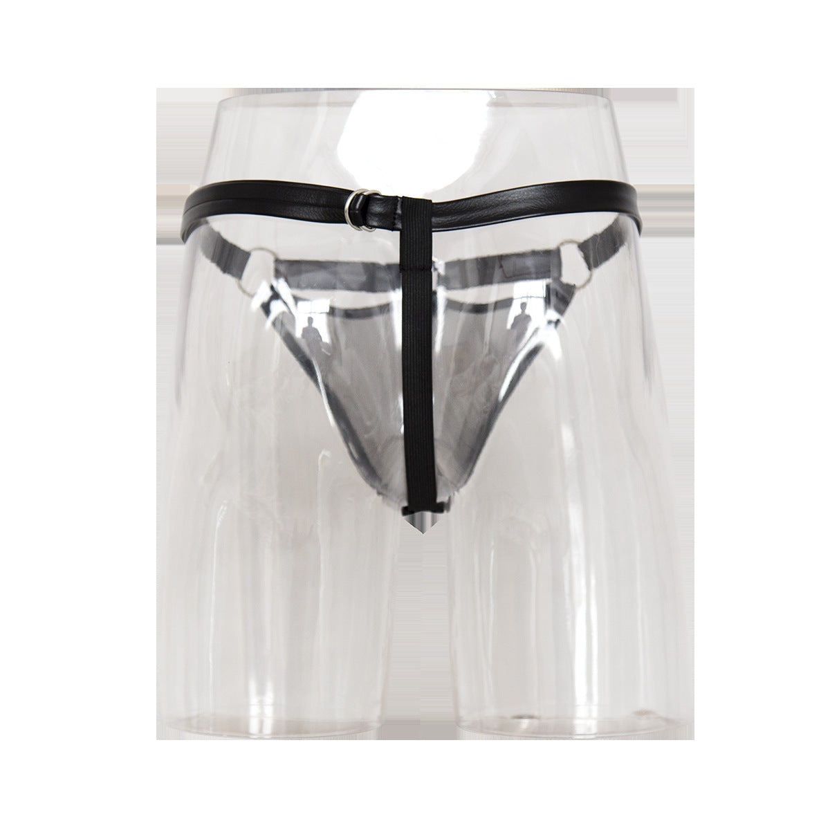 Men’s Strappy Mesh Thong with Contoured Pouch & Ring Details