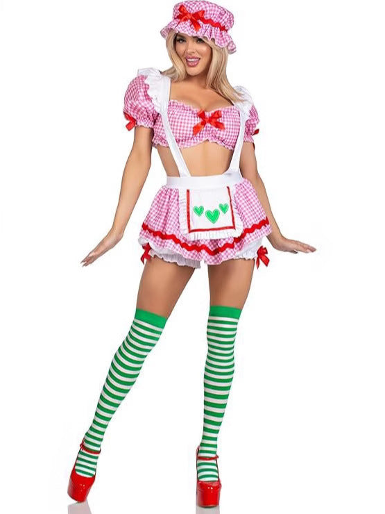 Women’s Sexy Beer Girl Corset Dress – Halloween Maid Lingerie Costume