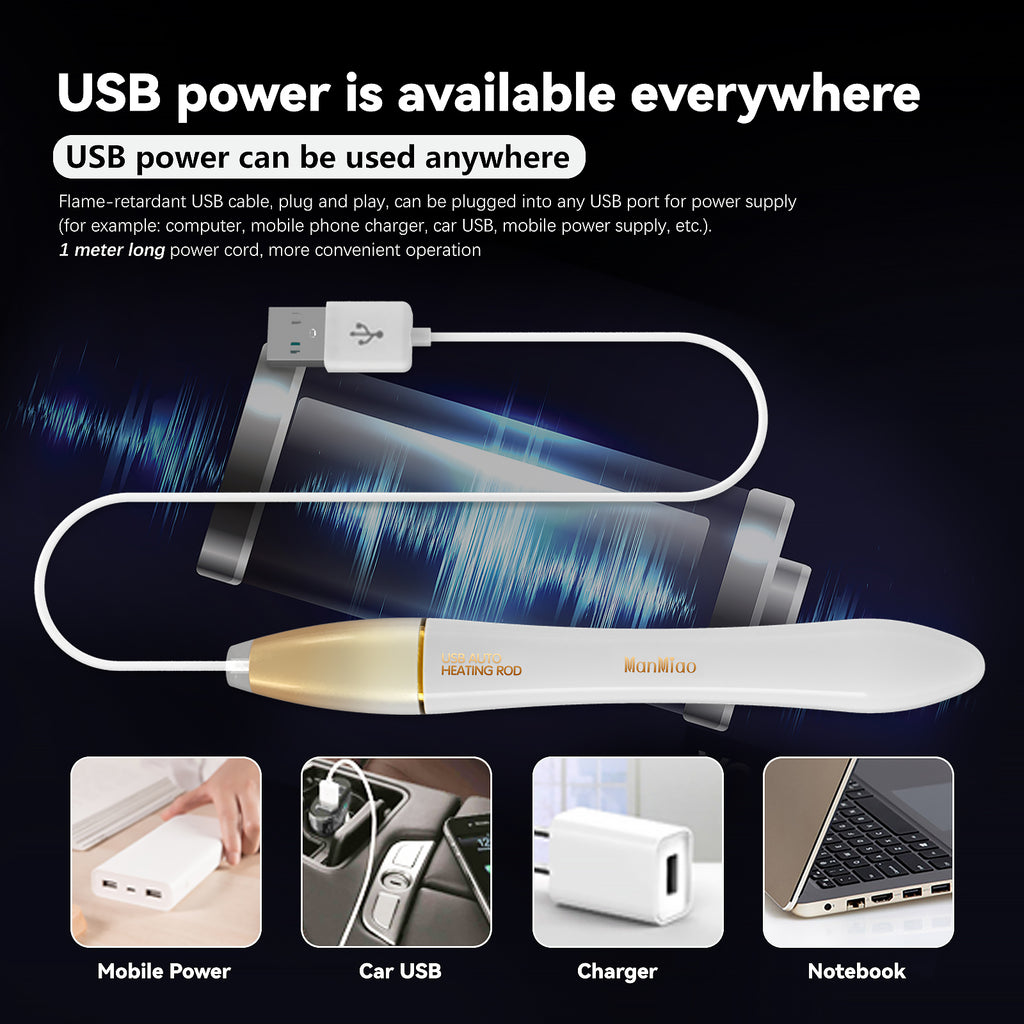 USB Sex Doll & Masturbator Heating Rod - Auto Temp Control
