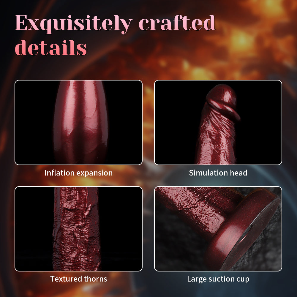 Close-up photos showing shaft texture and suction-style base