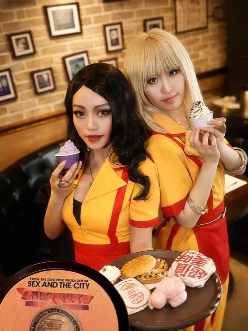 Women’s Sexy Diner Waitress Costume – Halloween Cosplay Lingerie