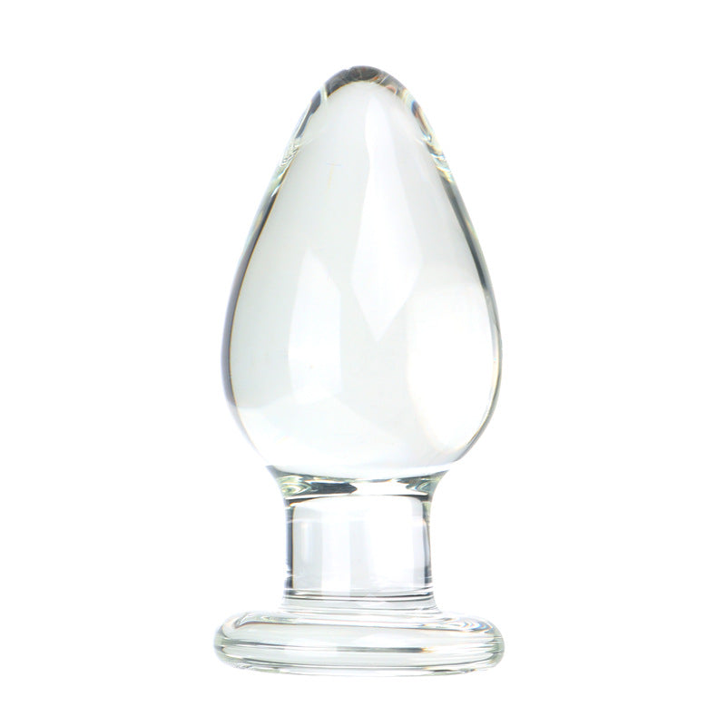 Giant Head Glass Anal Plug for Anal Training  Dilation for men:size XL