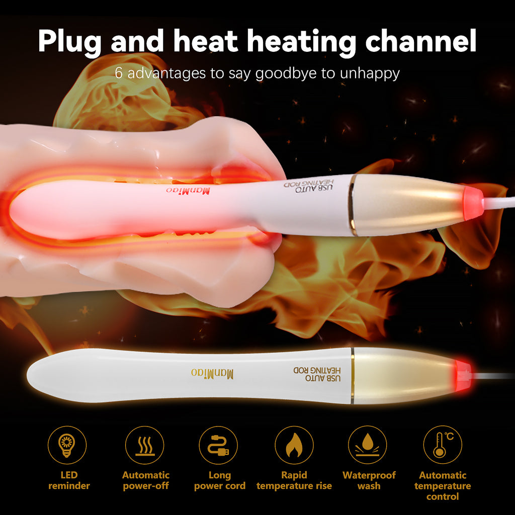 USB Sex Doll & Masturbator Heating Rod - Auto Temp Control