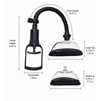 Vulva pump set dimensions in inches