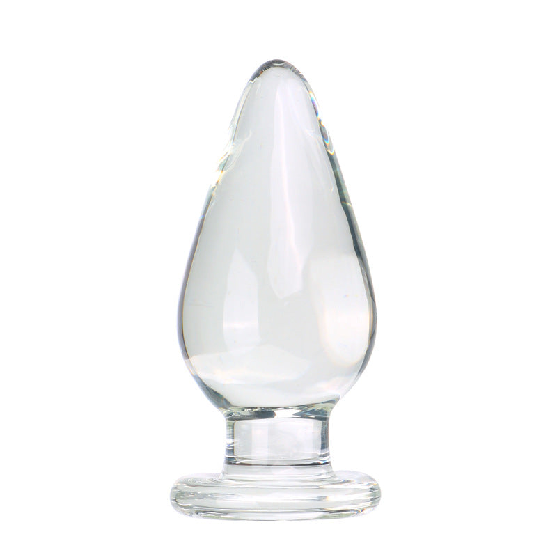 Giant Head Glass Anal Plug for Anal Training  Dilation for men:size XXL