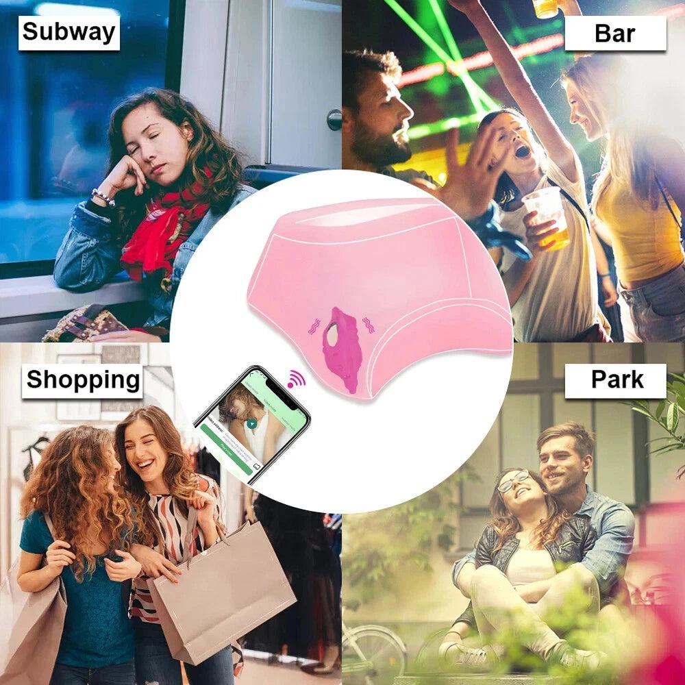 Octopus Wearable Clitoral Panty Vibrator with App & Remote