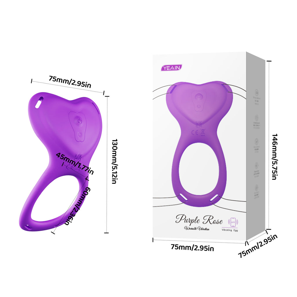 2-in-1 Wearable Panty Vibrator & Cock Ring with App Control