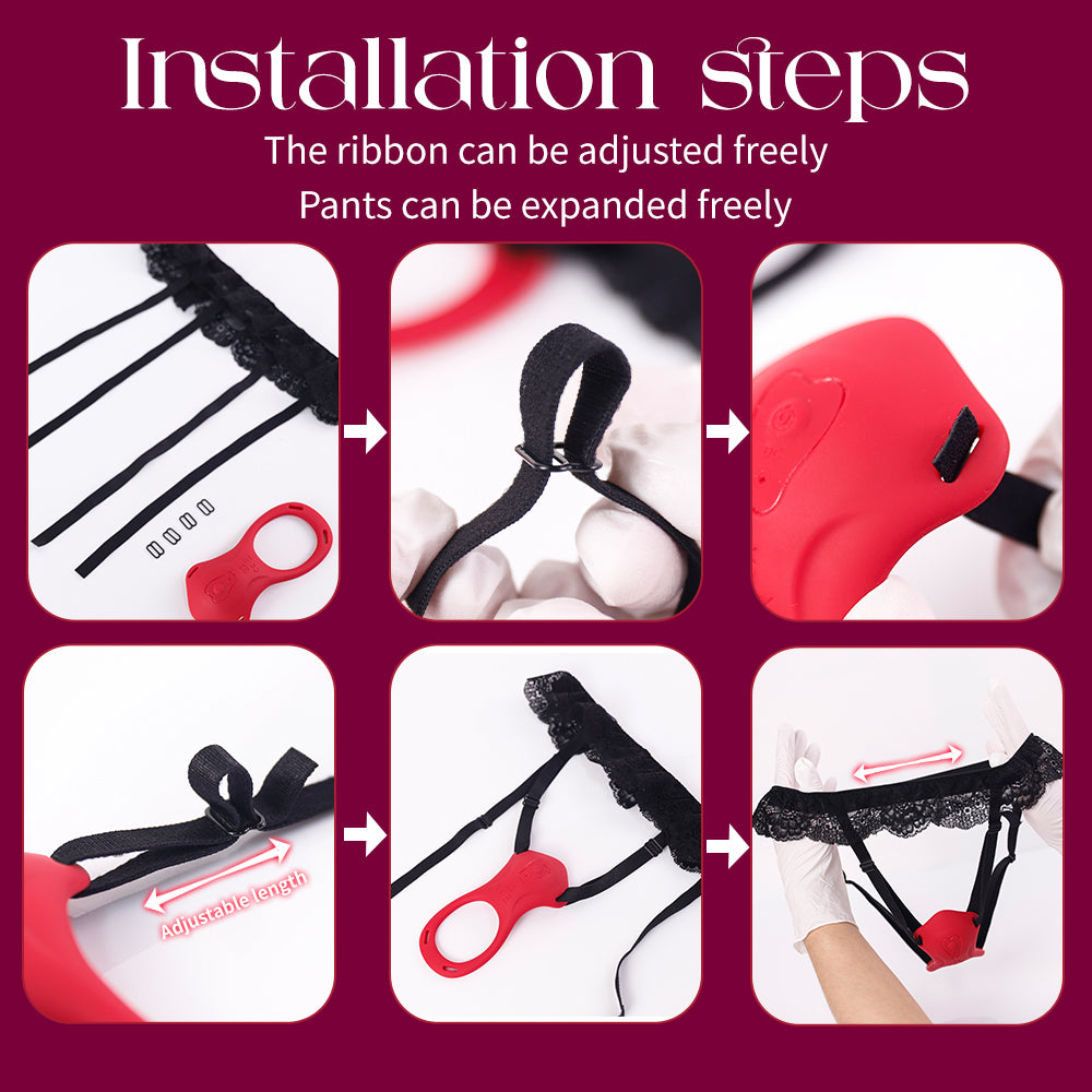2-in-1 App-Controlled Panty Vibrator & Cock Ring for Couples