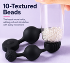 10-Mode Vibrating Anal Beads showcasing 10-textured beads enhancing pleasure and stimulation.