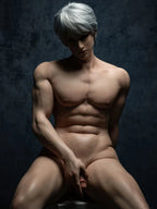 185cm Caucasian Silver-Haired Male Sex Doll with Gothic Style
