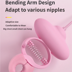 Teasing Kit - Vibrating Nipple Clamps-Bent arm design adaptsto various nipples