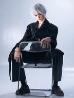 190cm Silver-Haired Anime Goth Male Silicone Sex Doll
