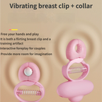 Teasing Kit - Vibrating Nipple Clamps -For couple's foreplay interaction