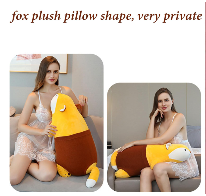 Plush Bear Pillow Automatic Thrusting Dildo displayed with a model, showcasing its discreet plush design.