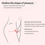 360 Rotating Wearable Dual-Head Vibrator-Ergonomic overall design naturally fits the vulva