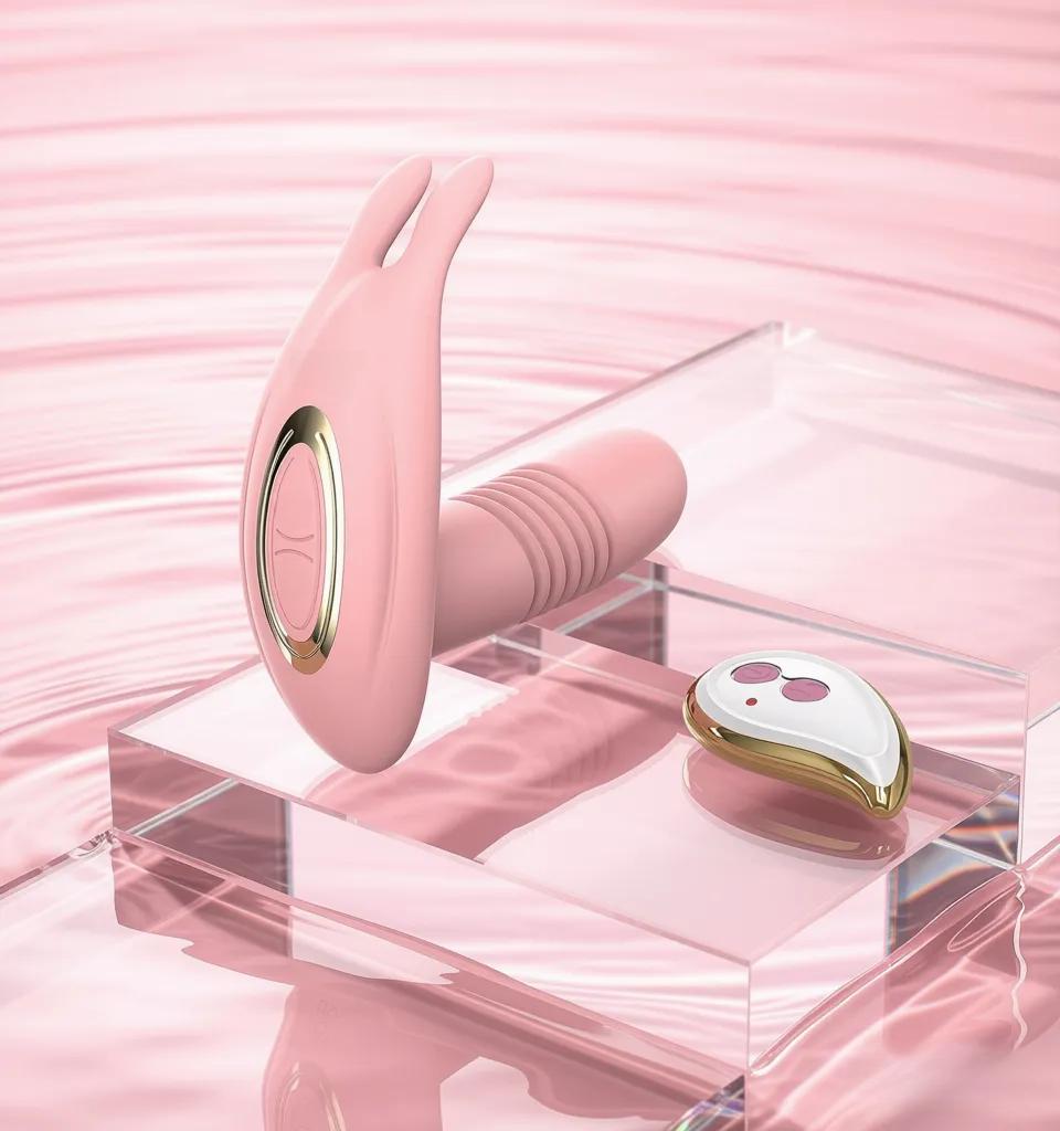 Thrusting Wearable Vibrator – Remote Controlled Clitoral & G-Spot