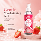 Wet Stuff Strawberry Edible Water Based Lube - Oral Safe, hydrating, easy to rinse, non-irritating personal lubricant.