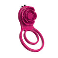 Rose Vibrating Couple’s Cock Ring with Dual Clit Flicker