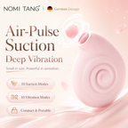 Compact Snail Air Pulse Suction Clitoral Vibrator