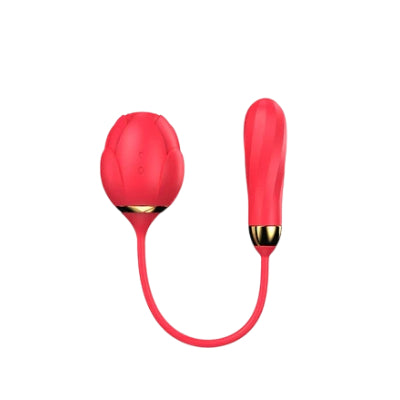 G-spot vibrator rose-shaped designed for dual stimulation and profound orgasms.