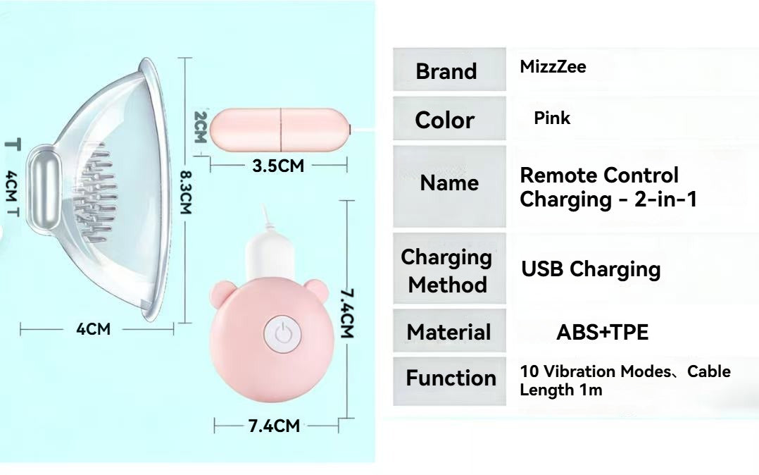 Breast & Clitoral Massager with Vibrating Egg