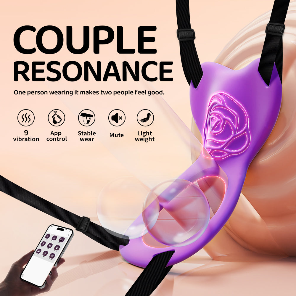 2-in-1 Wearable Panty Vibrator & Cock Ring with App Control