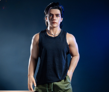 177cm Mixed Race Muscular Male Sex Doll - One Piece Non-Detachable