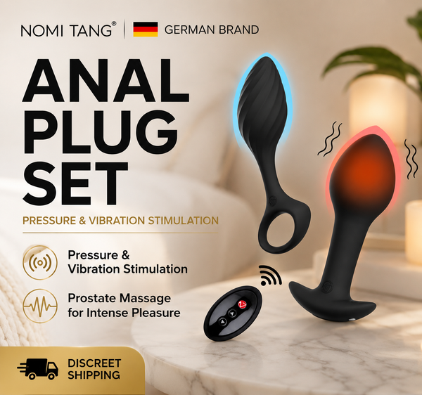 Remote Control Vibrating Anal Plug Set with Heating & Prostate Stimulation