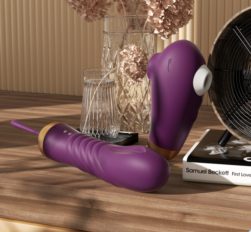 G-Spot Suction Vibrator Set with App-Controlled Bullet Vibrator