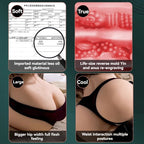 Realistic Butt Sex Doll presented in its original packaging, ready for unboxing. The secure box protects the product's shape and ensures it arrives in perfect condition.