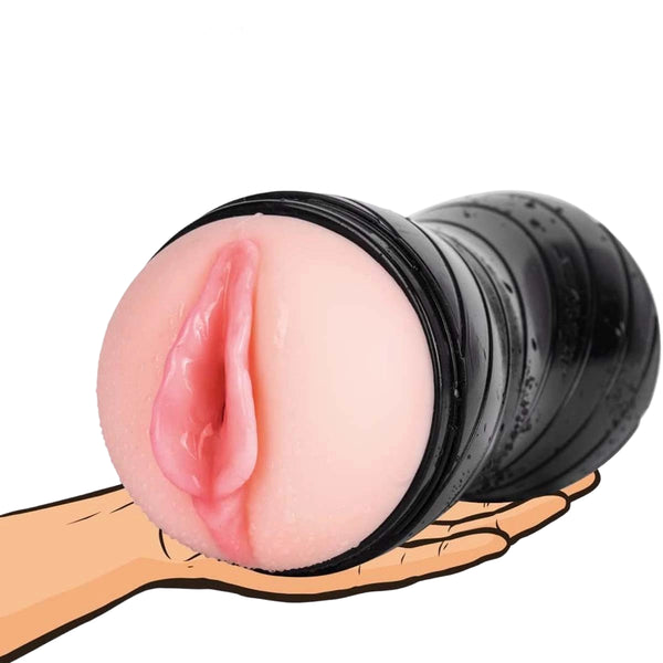 Double-Ended Pocket Pussy Stimulator：Realistic Two-in-One for Male