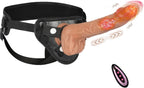 8-inch dildo with straps action pictures - display image-Wriggling Dildo