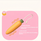 carrot pulse wand for kawaii bunny vibrator with heating function