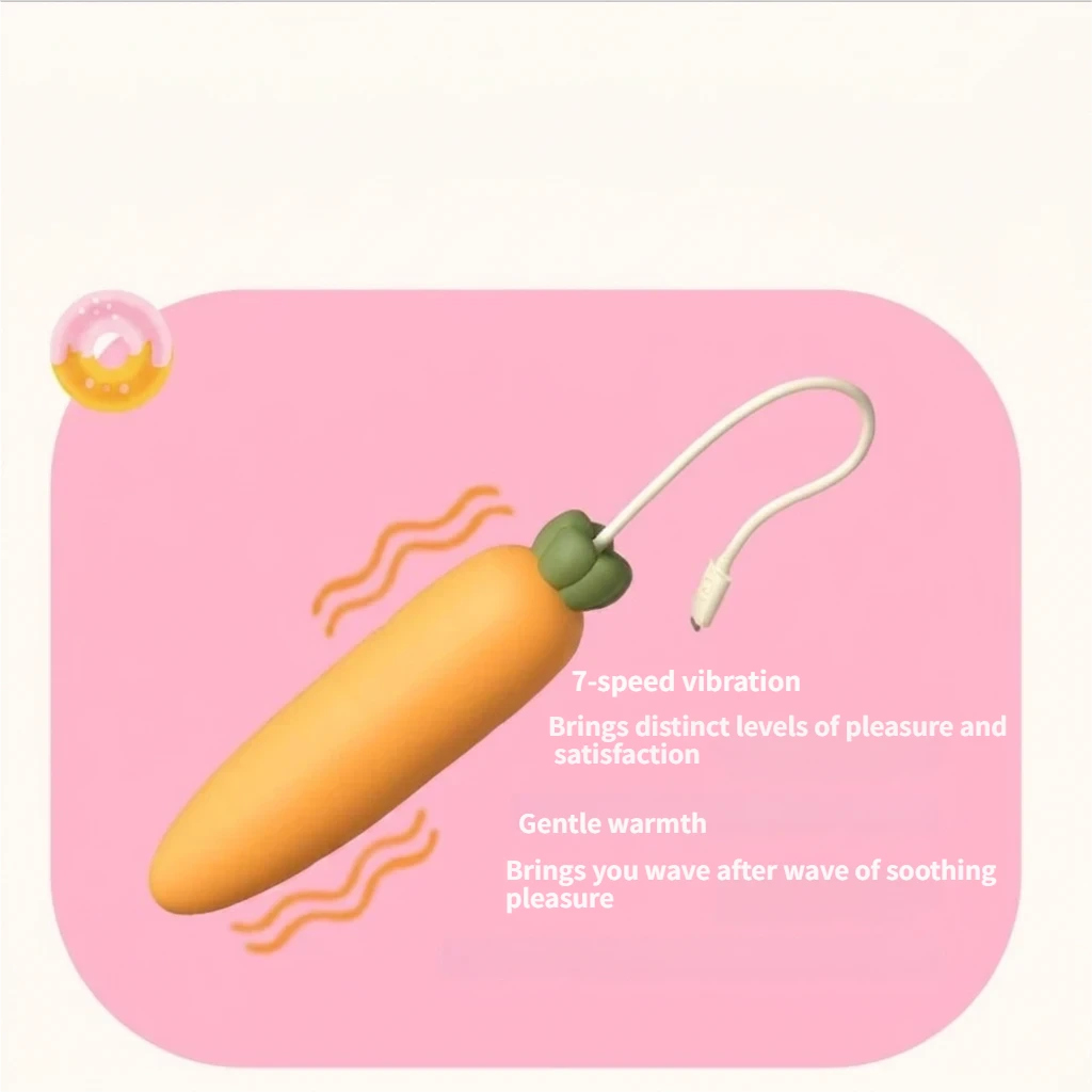 carrot pulse wand for kawaii bunny vibrator with heating function