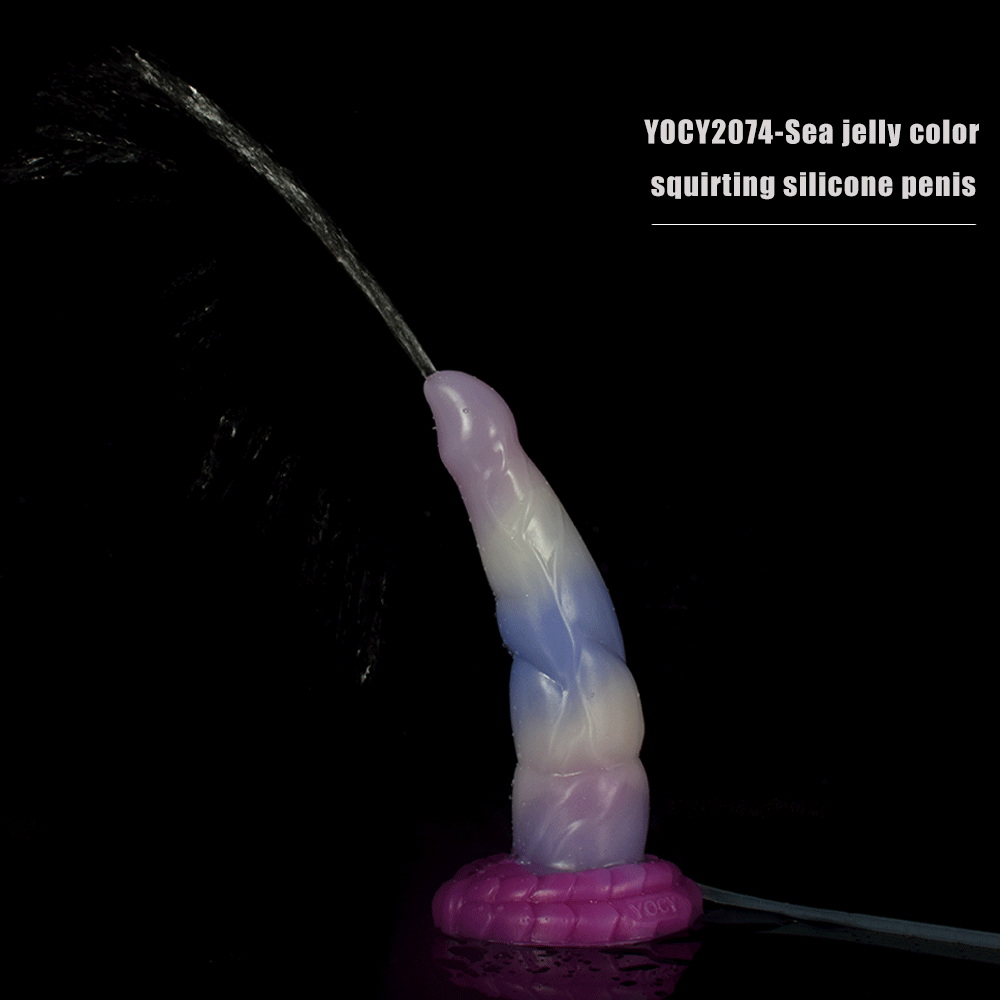 Squirting Realistic Dildo with Air Pump - Silicone Ejaculating Toy
