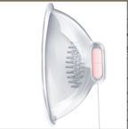 Breast Vibrator Nipple Stimulator showing a clear, ergonomic design with a remote for relaxation and intimacy.