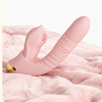 Rabbit-shaped detachable vibrator APP control, retractable beads leg straps
