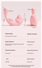 Cat-shaped suction  APP remote control vibrator-Introduction to specifications