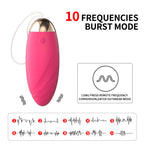 Mini Remote Control Vibrating Egg in pink with 10 frequencies