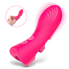 10 Vibration Modes Heated Finger dildo for women couples, featuring ergonomic design and soft silicone for comfort.